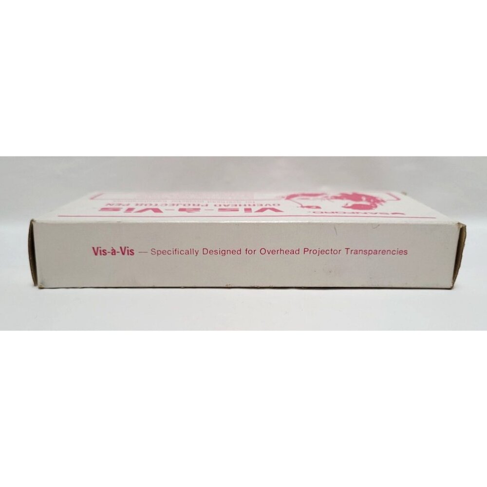 Vintage Sanford Vis-A-Vis Overhead Projector Pens 7 Fine Point Pens Washable Ink - Picture 8 of 10